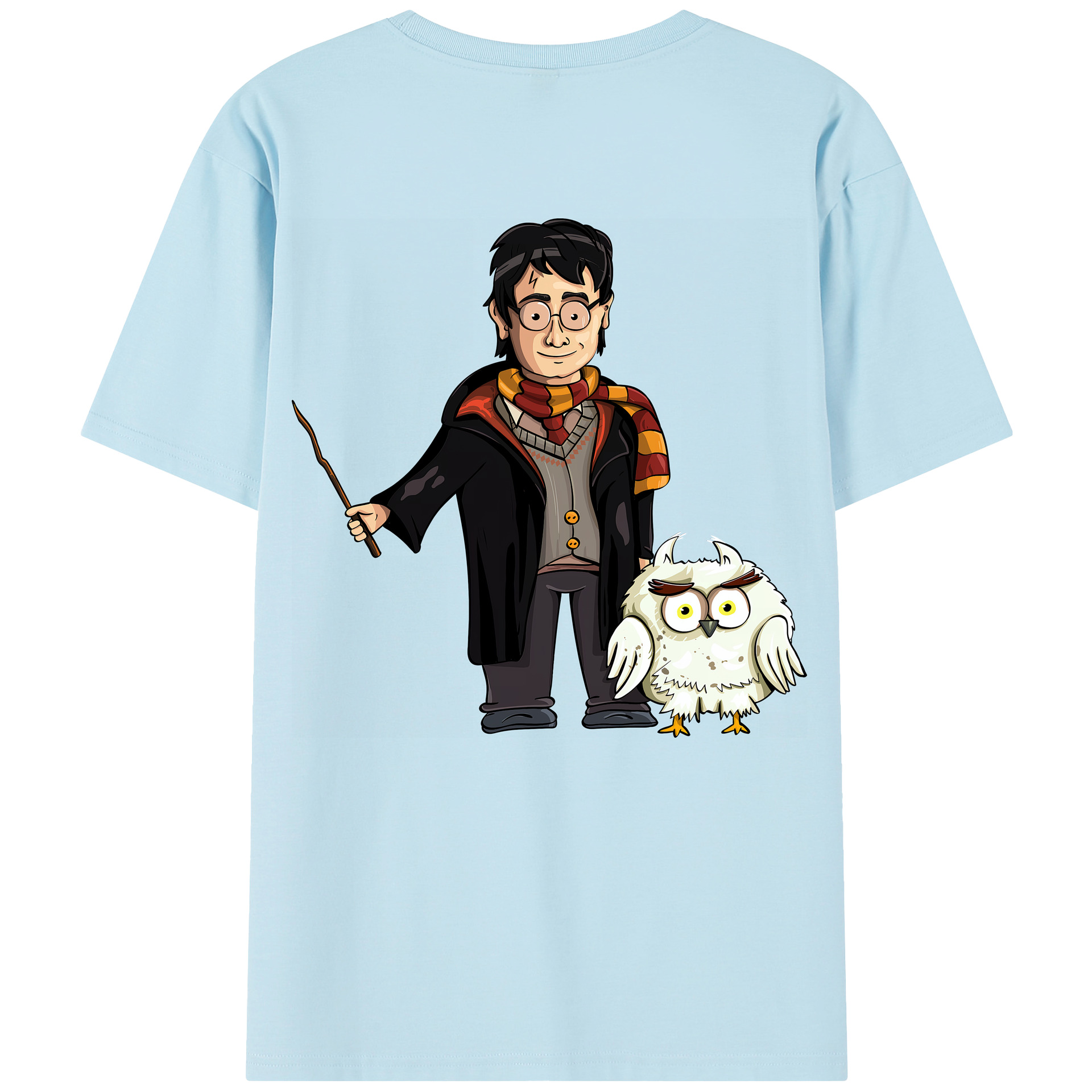 （画像用） Harry Potter ハリー・ポッターシリーズ 綿100％半袖Tシャツ（背面プリント）